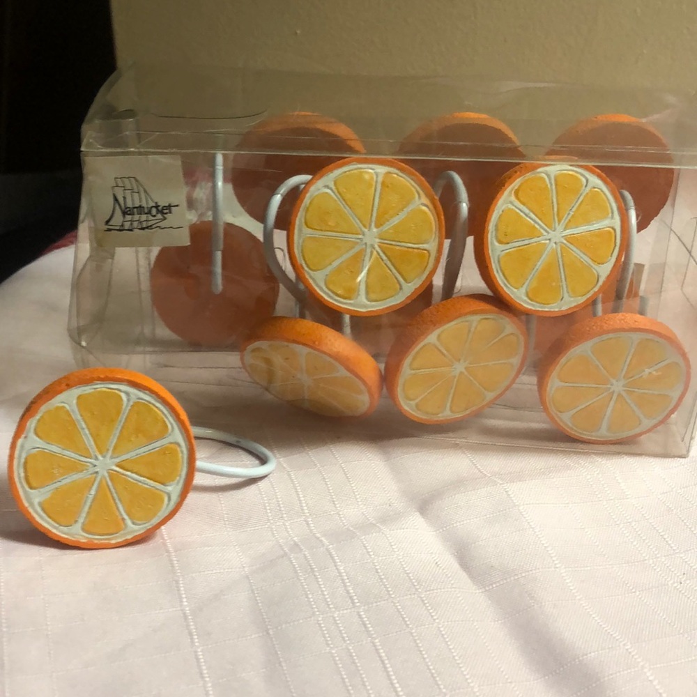 COPY - 🍊 Orange Slice Shower Curtain Holders